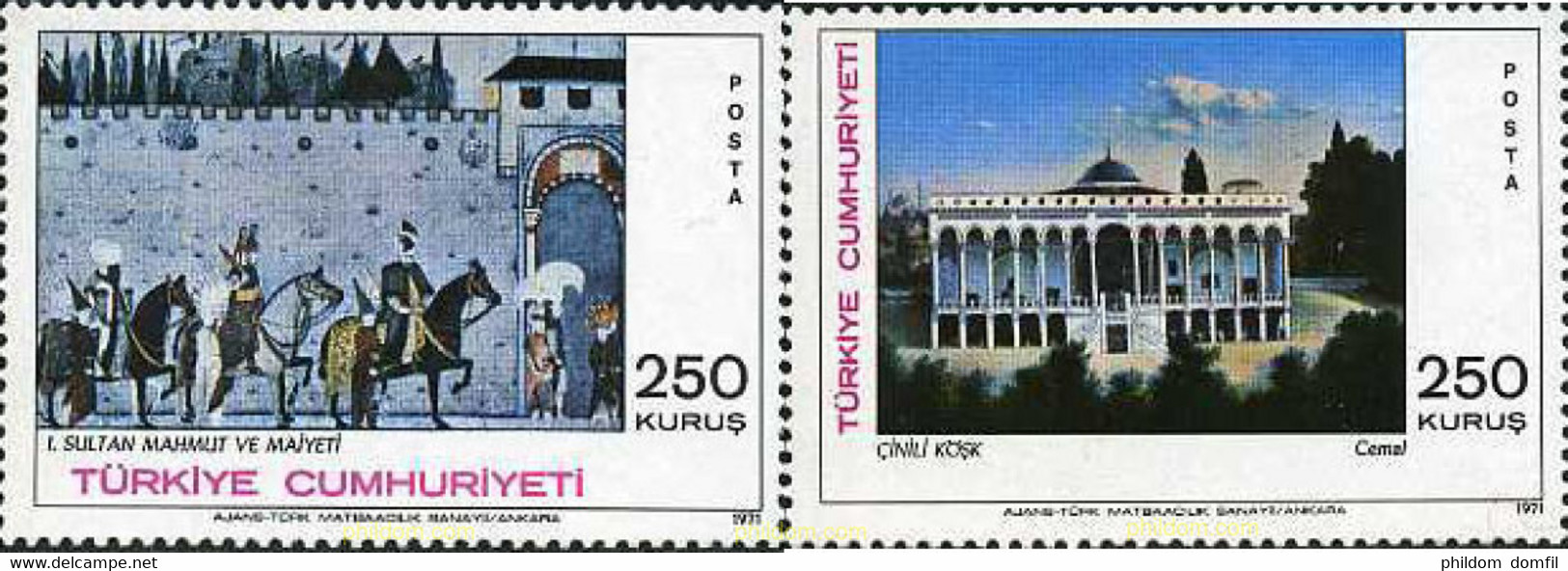 172753 MNH TURQUIA 1971 PINTURAS DE CEMAL - Collezioni & Lotti