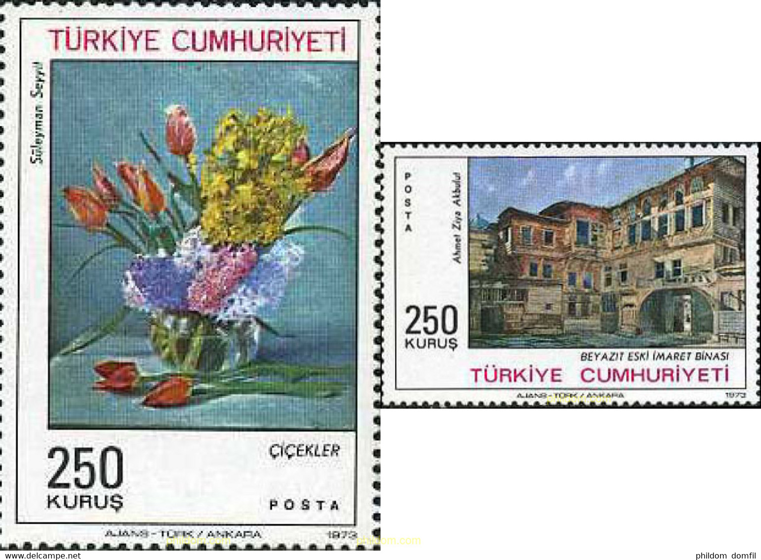 172773 MNH TURQUIA 1973 PINTURAS - Verzamelingen & Reeksen