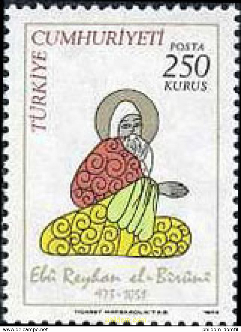 172790 MNH TURQUIA 1973 1000 ANIVERSARIO DEL NACIMIENTO DE EL BIRUNI - Collections, Lots & Séries