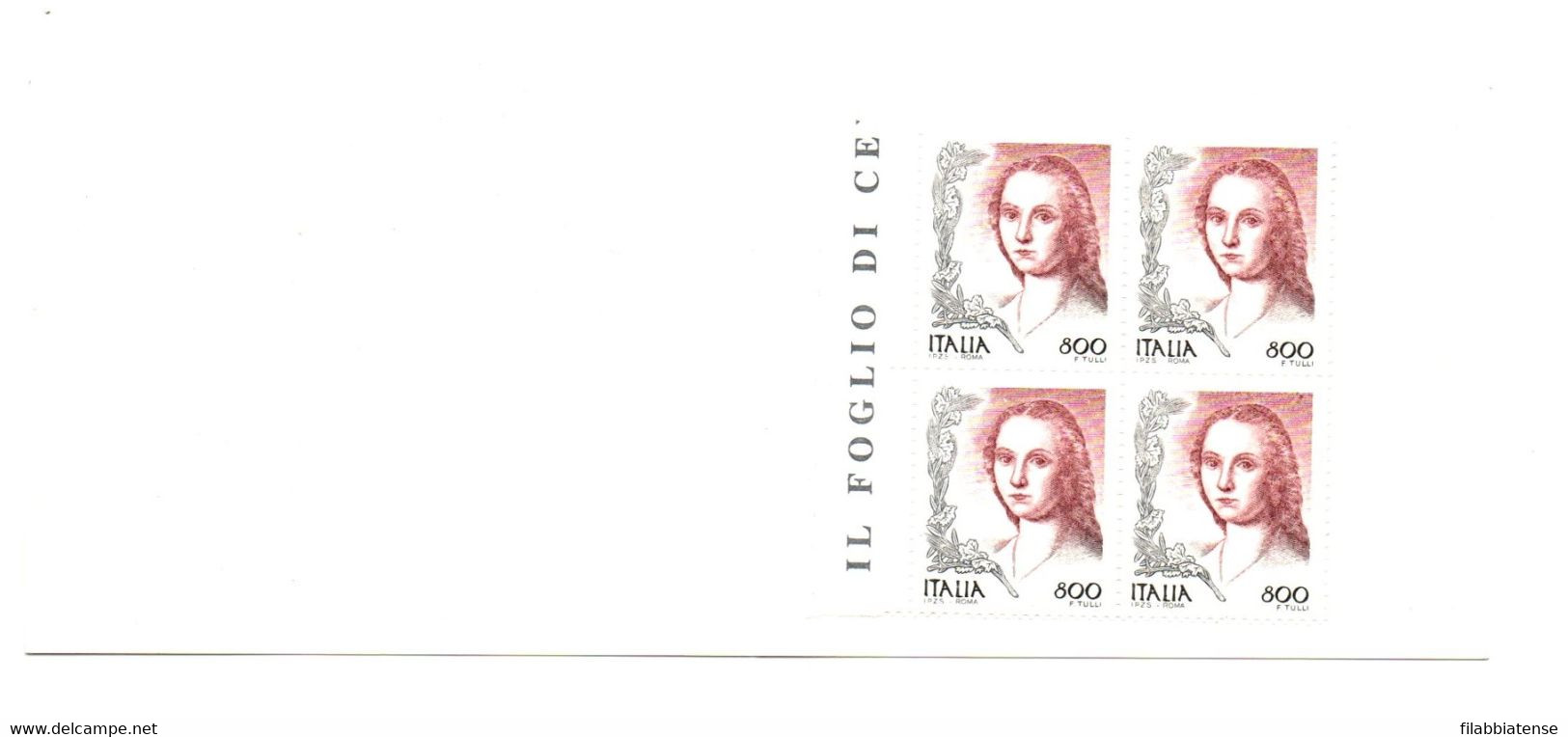 1998 - Italia Libretto 9 GIFRA    ----- - Postzegelboekjes