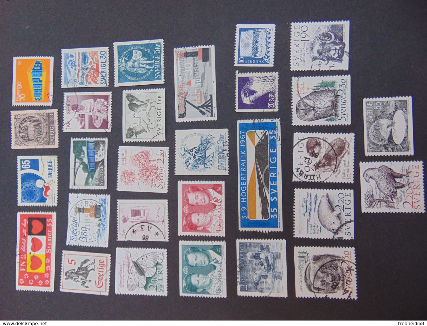 Très Beau Petit Lot De Timbres De Suède Oblitérés Toutes Périodes Mais Principalement Années 80 - Collezioni