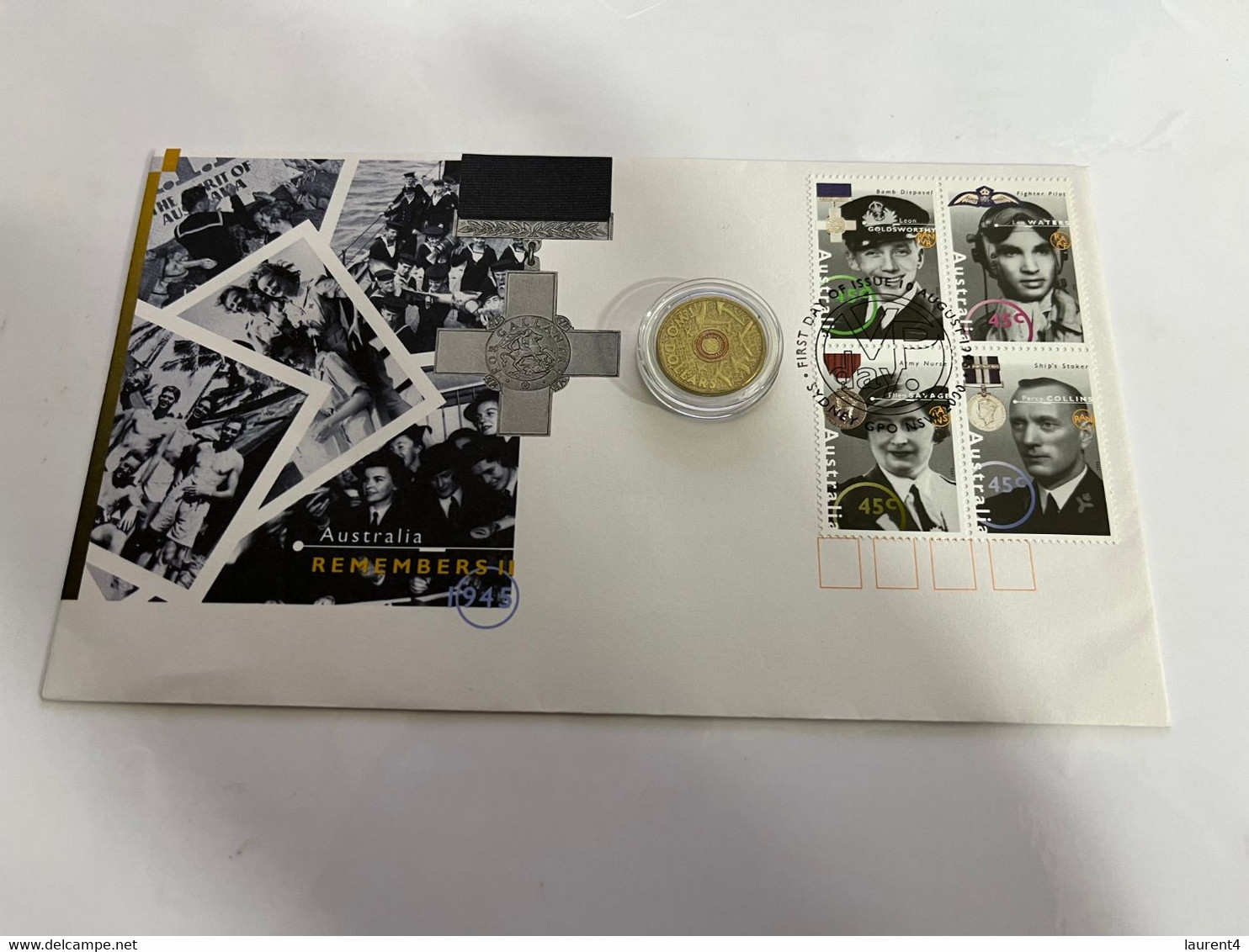 (3 Oø 25 A) ANZAC Miilitary 1995 FDC + $2.00 In Flinders Fields ANZAC Coin 2015 - 2 Dollars