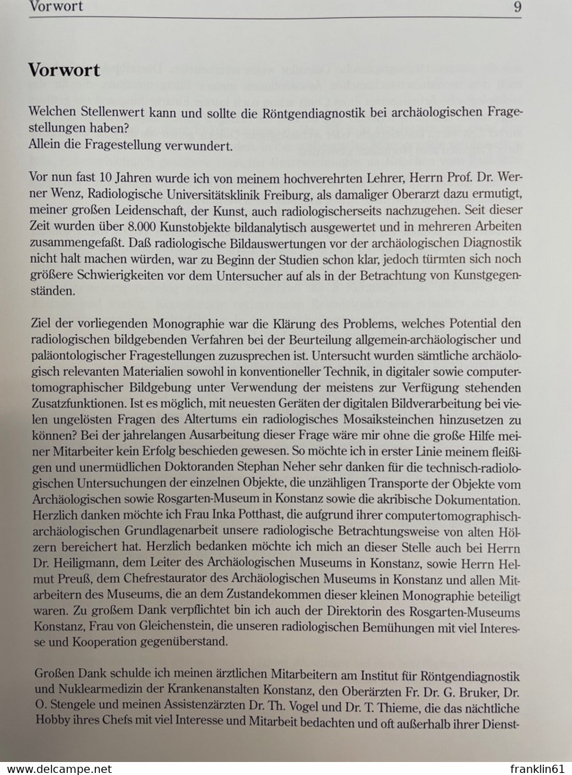 Röntgenstrahlen In Der Archäologie. Bildgebende Verfahren Bei Der Archäologischen Diagnostik. - Archäologie