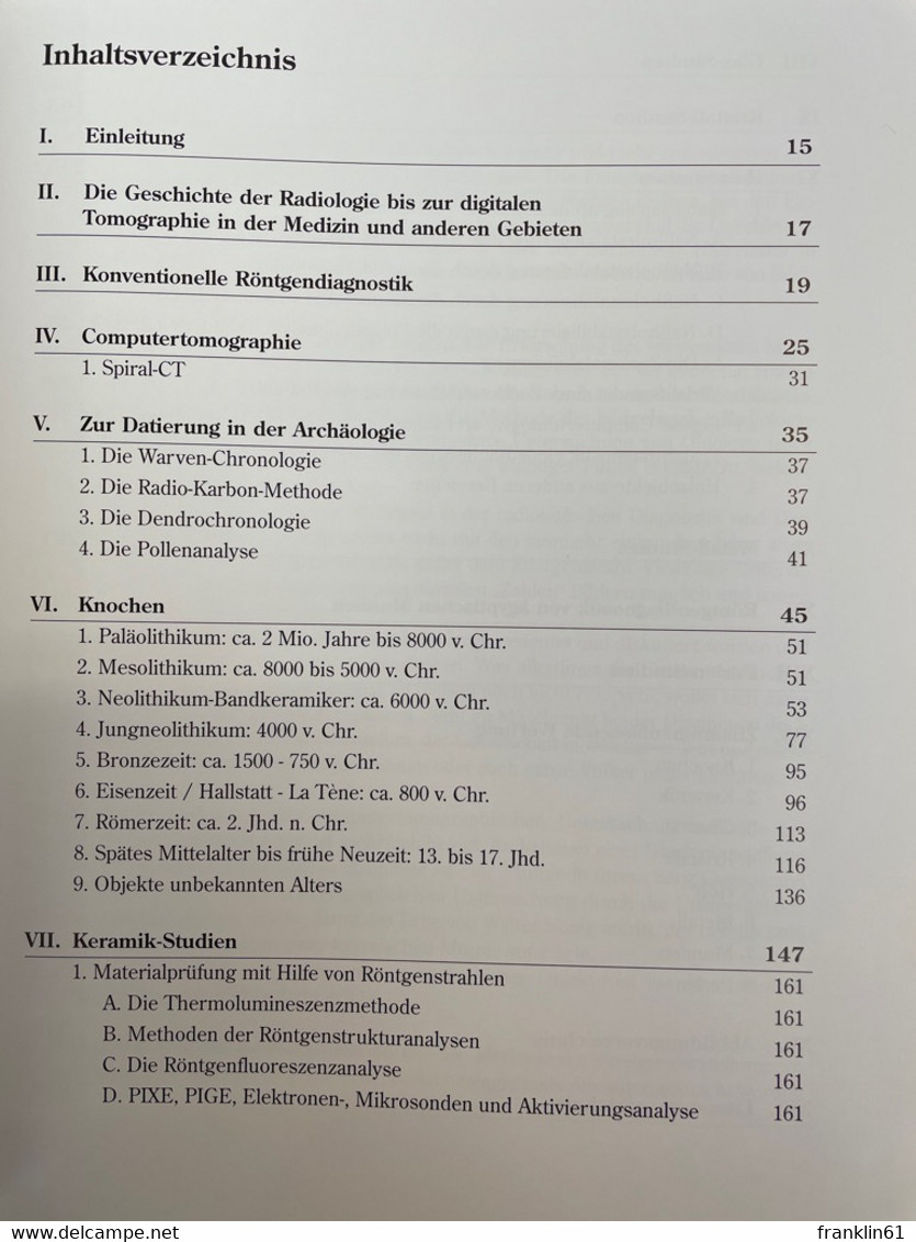 Röntgenstrahlen In Der Archäologie. Bildgebende Verfahren Bei Der Archäologischen Diagnostik. - Archäologie