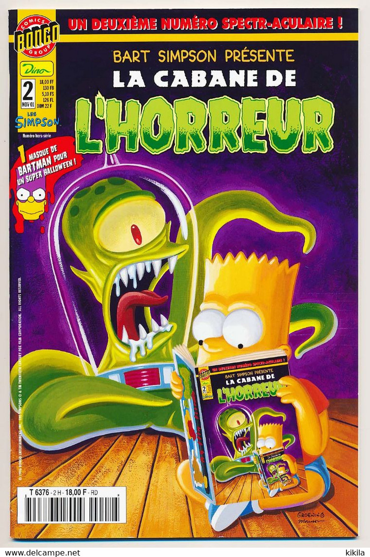 BD Bart Simpson Présente La Cabane De L'Horreur N° 2    Numéro Spectr-aculaire - Autre Magazines