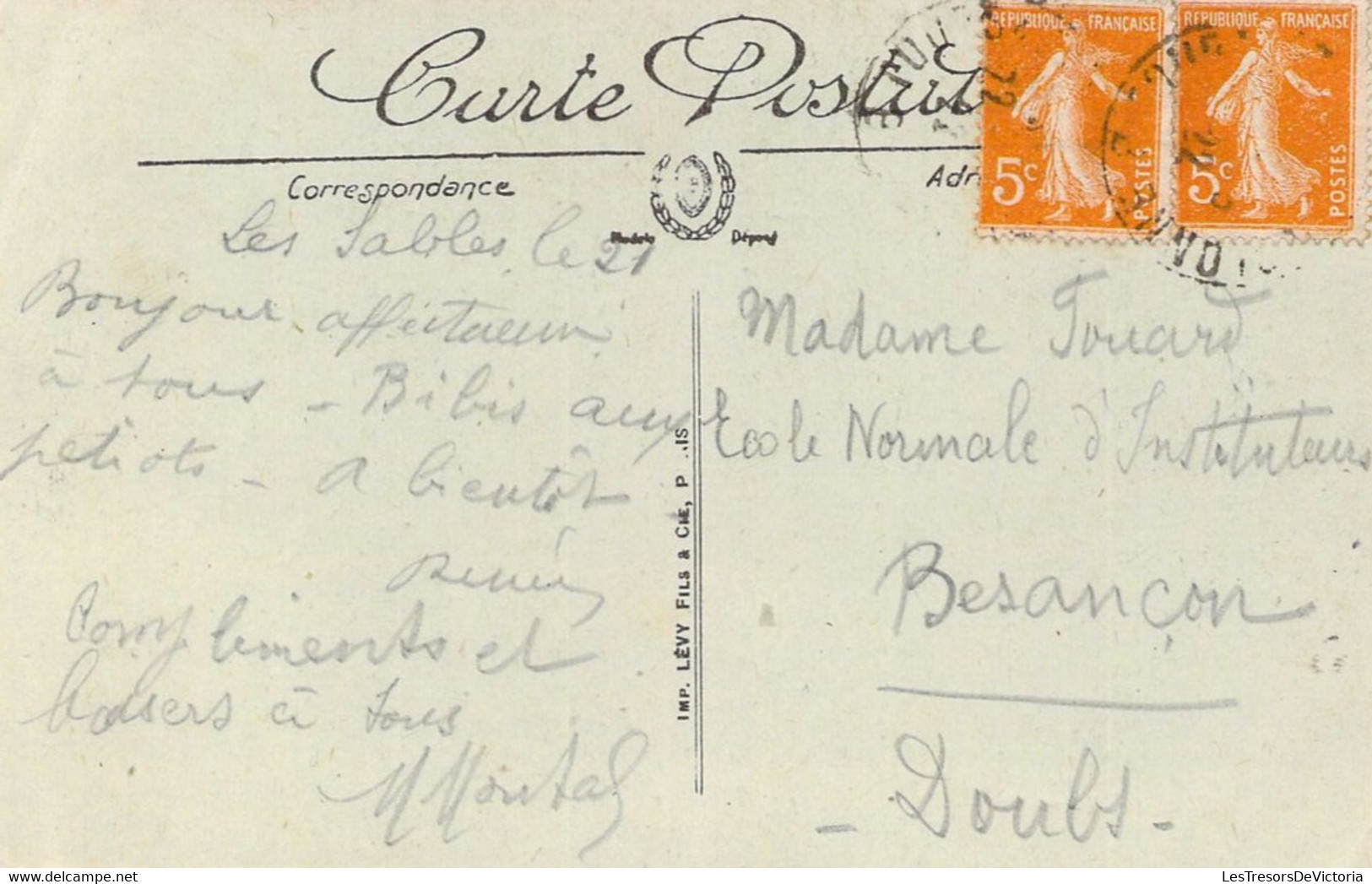 FRANCE - 85 - Les Travailleurs De La Mer - LL - Carte Postale Ancienne - Bretignolles Sur Mer