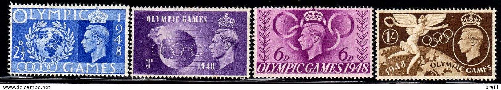 1948 Olimpiadi, Serie Di Gran Bretagna, Serie Completa Nuova (**) - Ete 1948: Londres