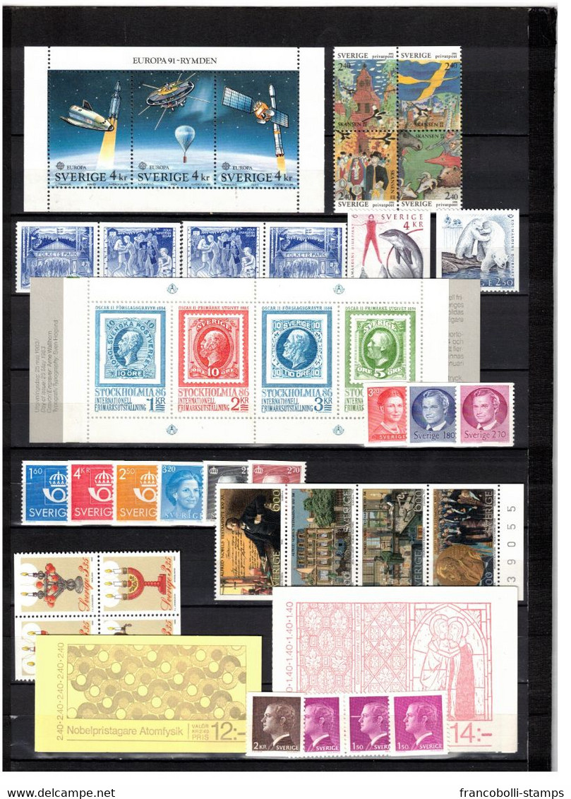 S43601 Svezia Anni 80/2000 MNH** Lot As Per 21 Scans Low Start - Collezioni