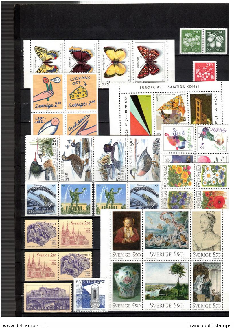 s43601 Svezia anni 80/2000 MNH** lot as per 21 scans Low Start