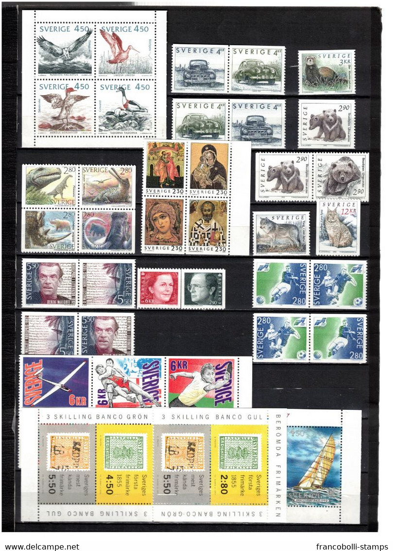 s43601 Svezia anni 80/2000 MNH** lot as per 21 scans Low Start