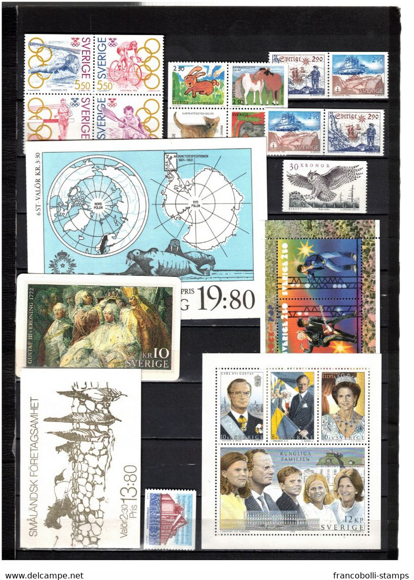 s43601 Svezia anni 80/2000 MNH** lot as per 21 scans Low Start