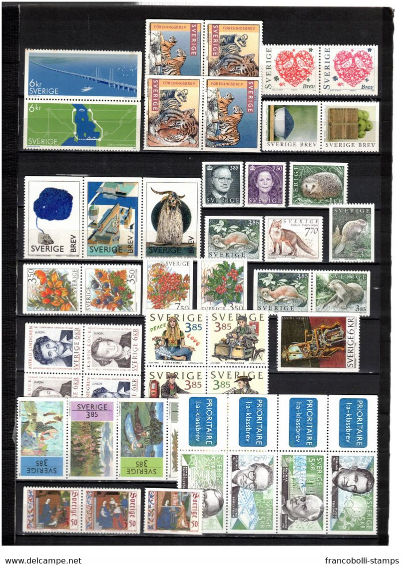 s43601 Svezia anni 80/2000 MNH** lot as per 21 scans Low Start