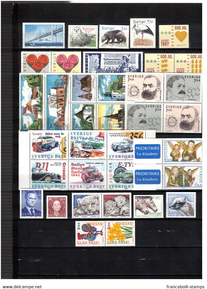 s43601 Svezia anni 80/2000 MNH** lot as per 21 scans Low Start