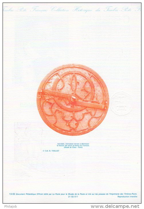 " EUROPA 1992 :  DECOUVERTE DE L'AMERIQUE / COLOMB "sur Document Officiel De 1992 4 Pages 2 X N° YT 2755 2756 DPO - Christoph Kolumbus