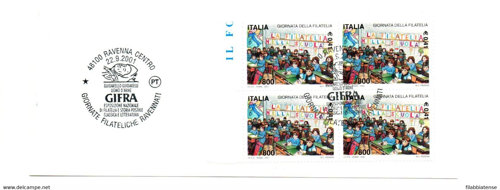 2001 - Italia Libretto 12 GIFRA    ----- - Postzegelboekjes
