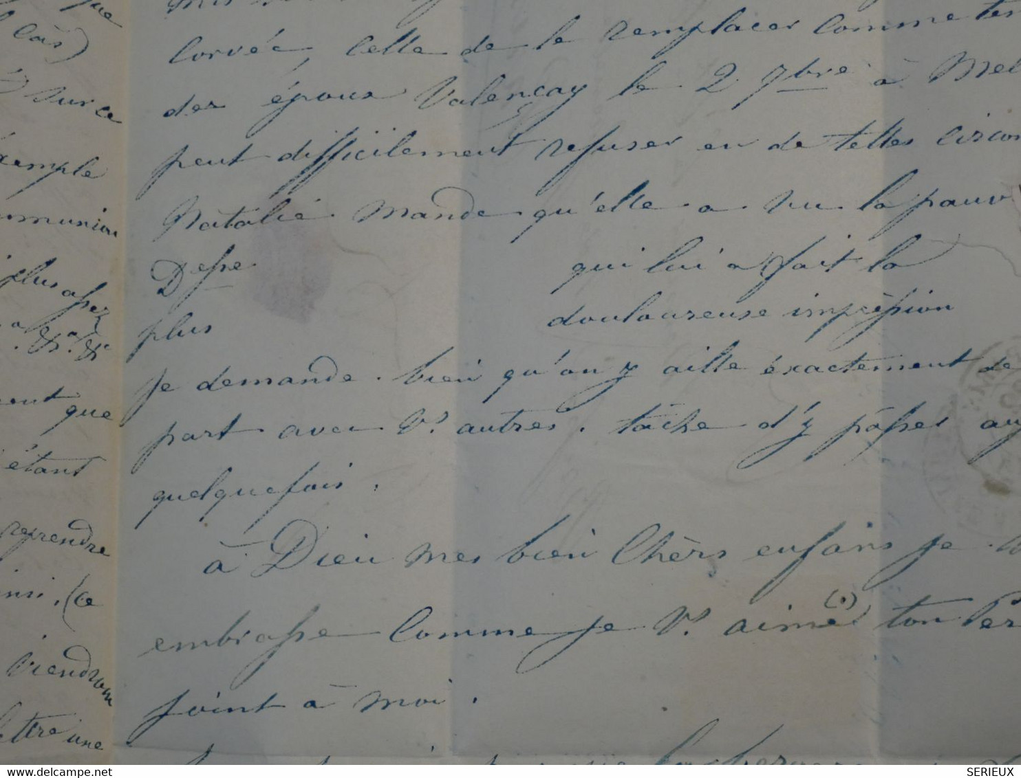 BO5 FRANCE  BELLE LETTRE AU COMTE DE  BRISSAC  1858  PARIS+N°14  +AFFRANCH. INTERESSANT - 1853-1860 Napoléon III.