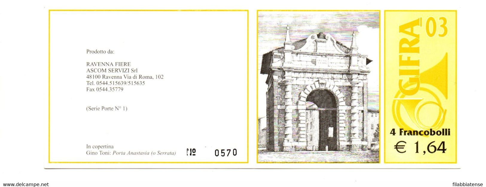 2003 - Italia Libretto 14 GIFRA    ----- - Postzegelboekjes
