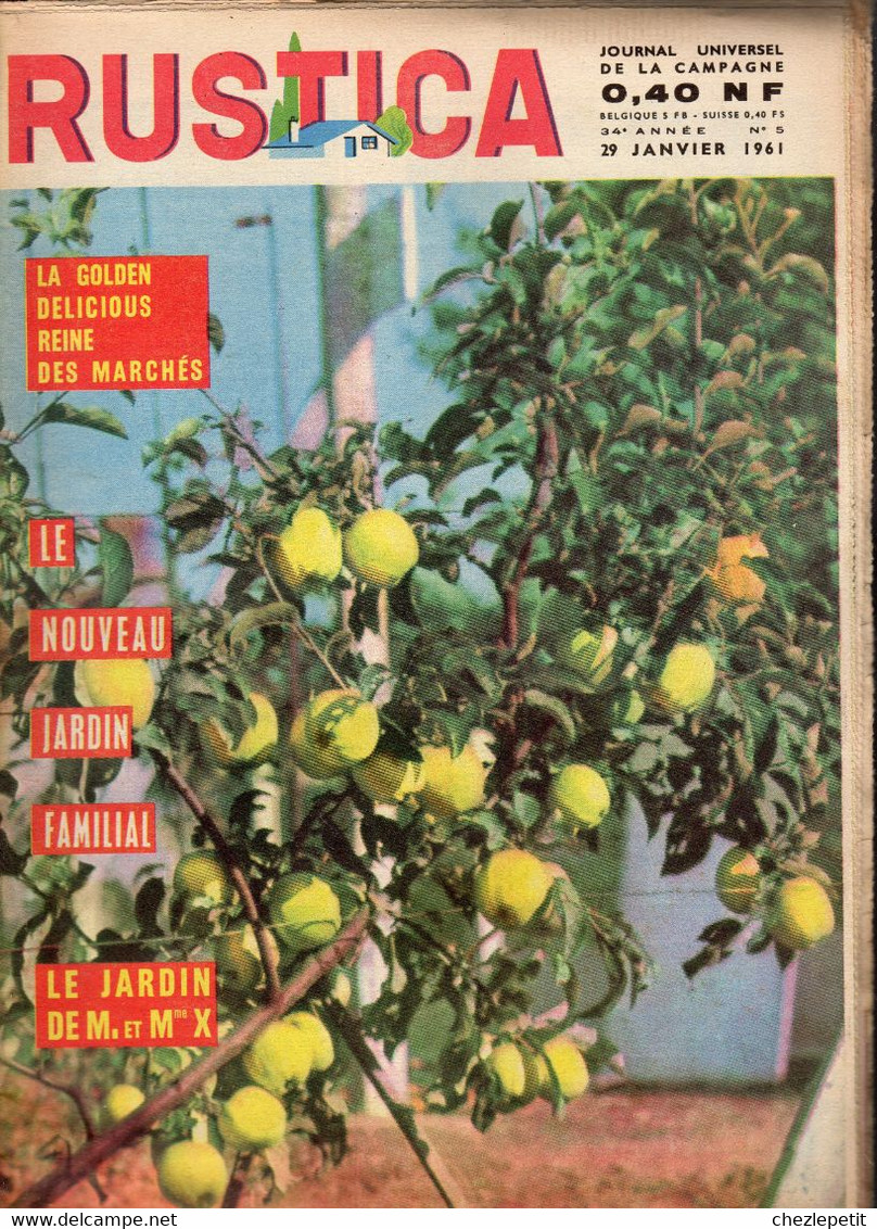 RUSTICA N°5 1961 Hibiscus Muguet Melon Pigeon Vintage French Gardening Magazine - Jardinería