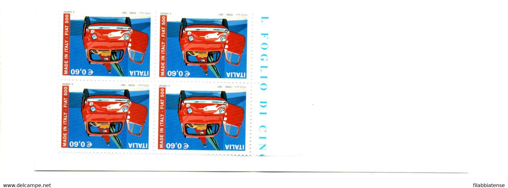 2007 - Italia Libretto 18 GIFRA    ----- - Postzegelboekjes
