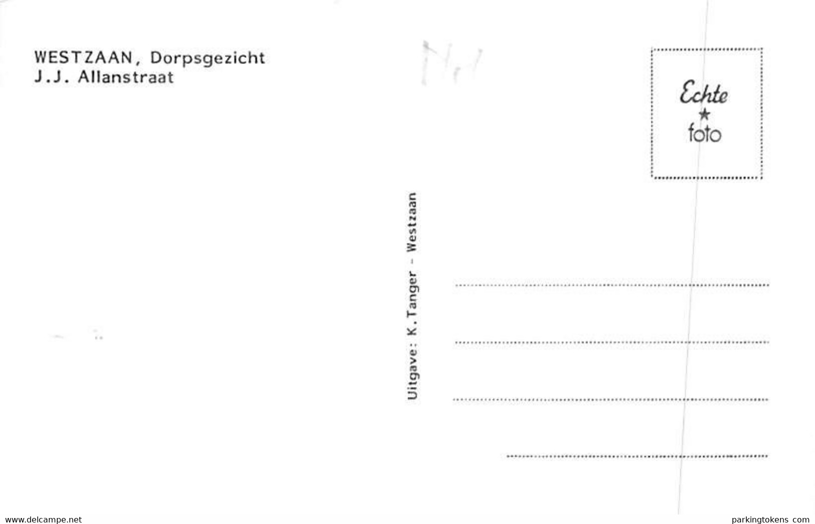 E526 - Westzaan J.J. Allanstraat - Uitg K Tanger - - Zaanstreek