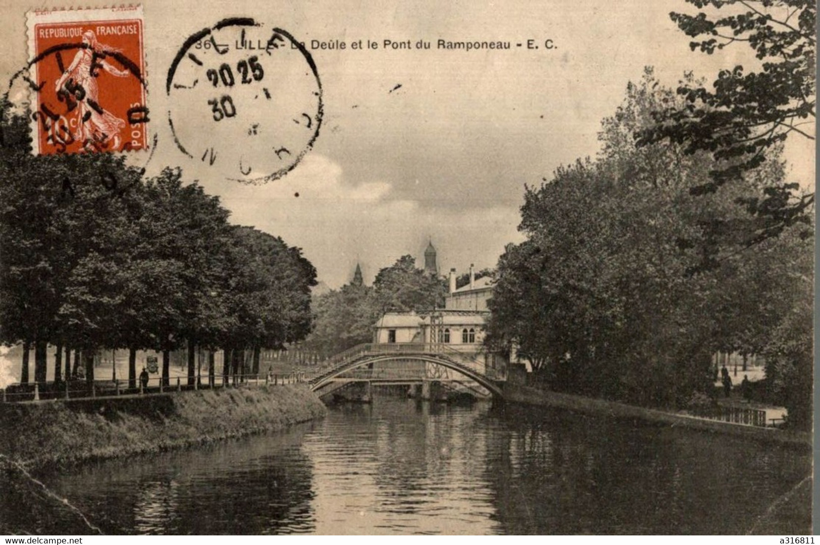 Lille Le Deule Et Le Pont Dun Ramponeau - Lomme