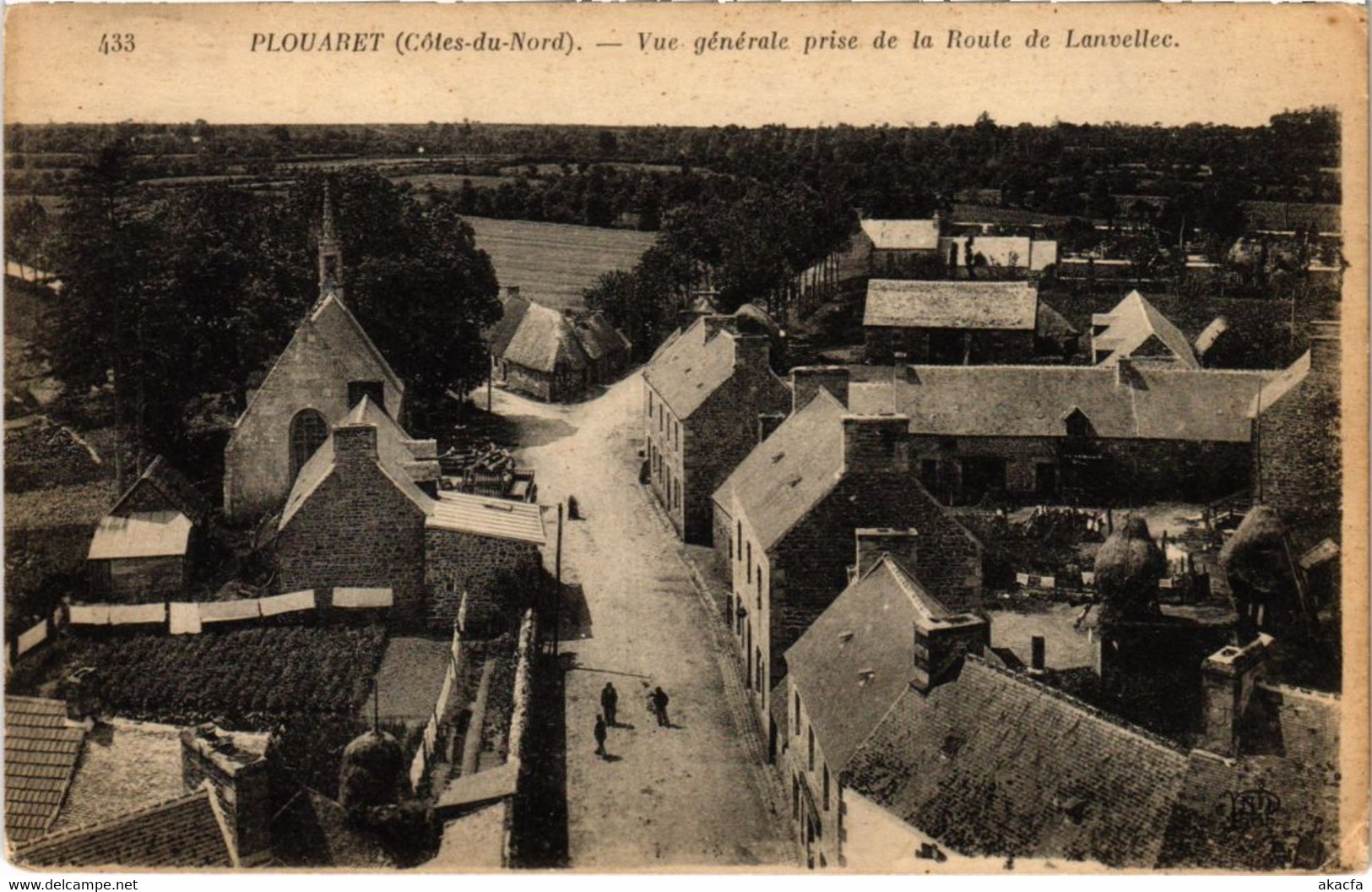 CPA PLOUARET Vue Generale Prise De La Route De Lanvellec (1295390) - Plouaret