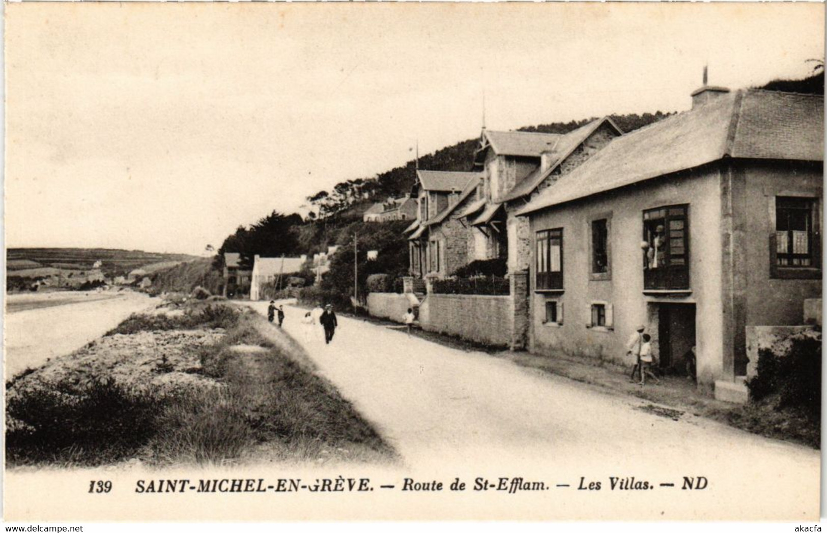 CPA SAINT-MICHEL-en-GREVE Route De Saint-Efflam - Les Villas (1296143) - Saint-Michel-en-Grève