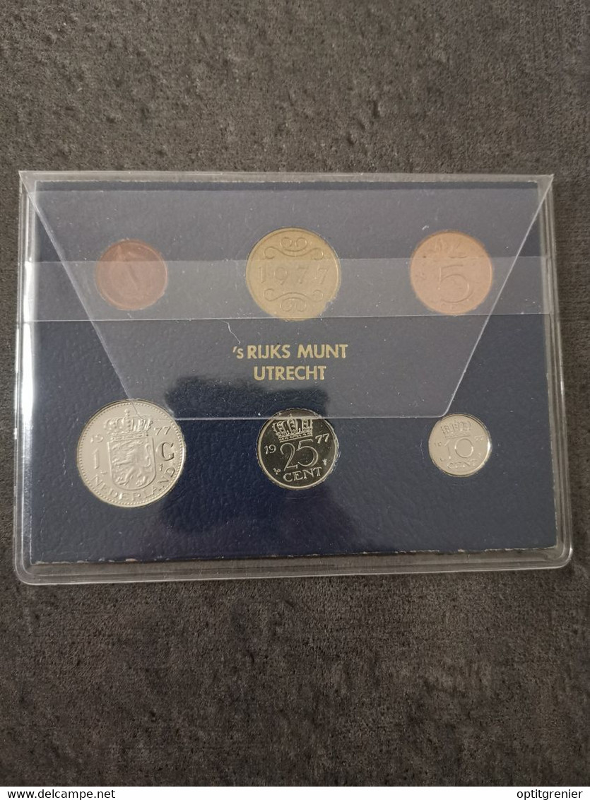 COFFRET GULDEN & CENTS UNC PAYS BAS 1977 / NEDERLAND SET COINS - Jahressets & Polierte Platten