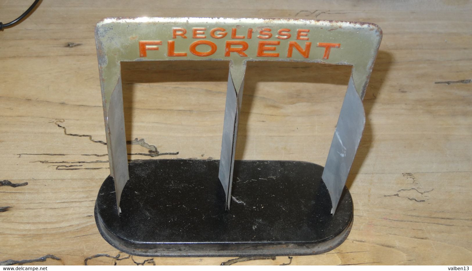 Présentoir REGLISSE FLORENT En Tole - Placas En Aluminio (desde 1961)