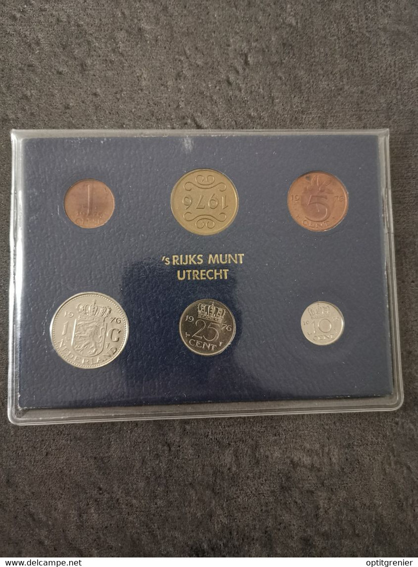 COFFRET GULDEN & CENTS UNC PAYS BAS 1976 / NEDERLAND SET COINS - Jahressets & Polierte Platten