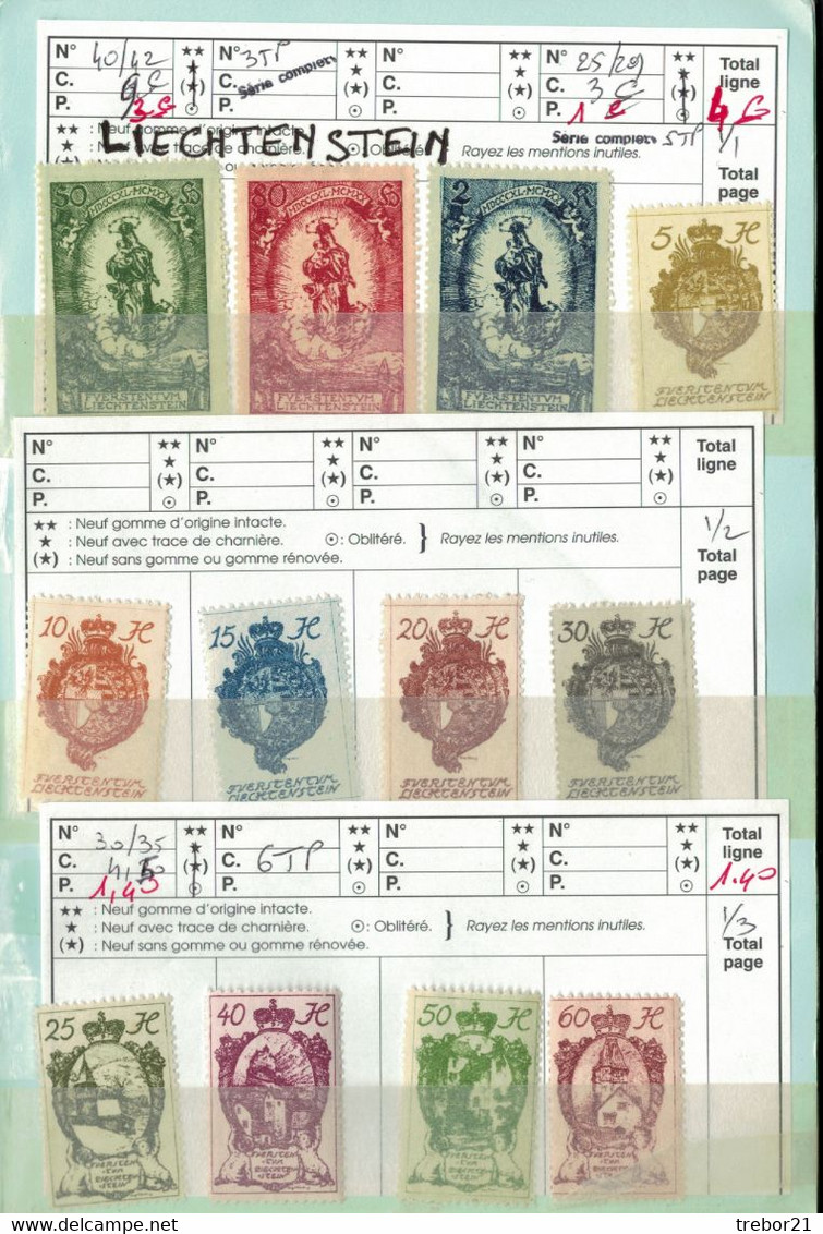 LIECHTENSTEIN - Cote Yvert= 292 - Collections