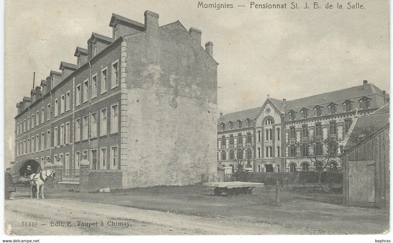 MOMIGNIES : Pensionnat St. J. B. De La Salle - VARIANTE PEU COURANTE - Cachet De La Poste 1910 - Momignies