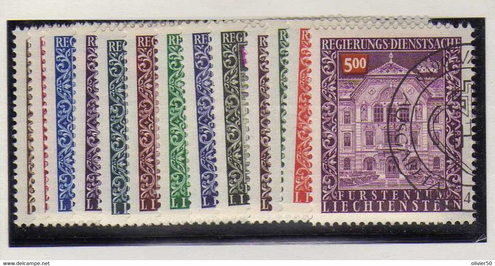 Liechtenstein -(1976-89) -  Service-  Siege Du Gouvernement A Vaduz     Oblitere - Official