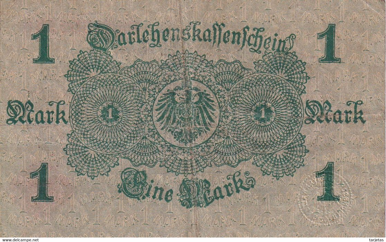 BILLETE DE ALEMANIA DE 1 MARK DEL AÑO 1914 (BANKNOTE) - 1 Mark