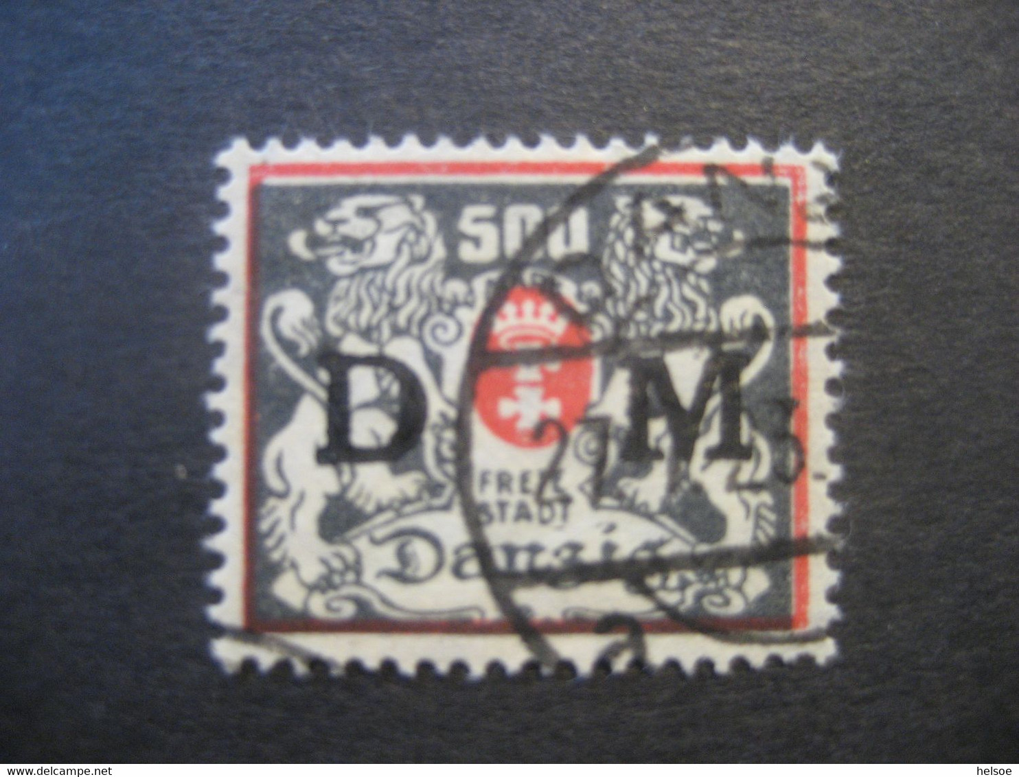 Deutschland Danzig 1923- Dienstmarke 500 M, Mi. 39 Gebraucht - Oficial