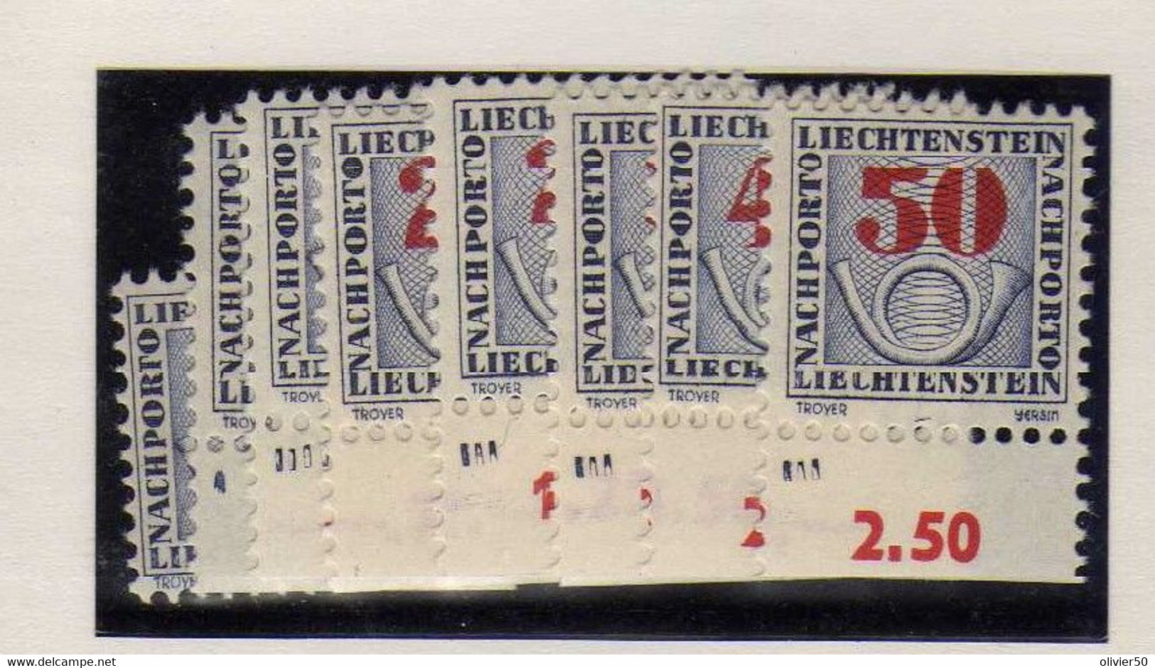 Liechtenstein -  1940 - Serie De Timbres-Taxe - Neufs** - MNH - Segnatasse