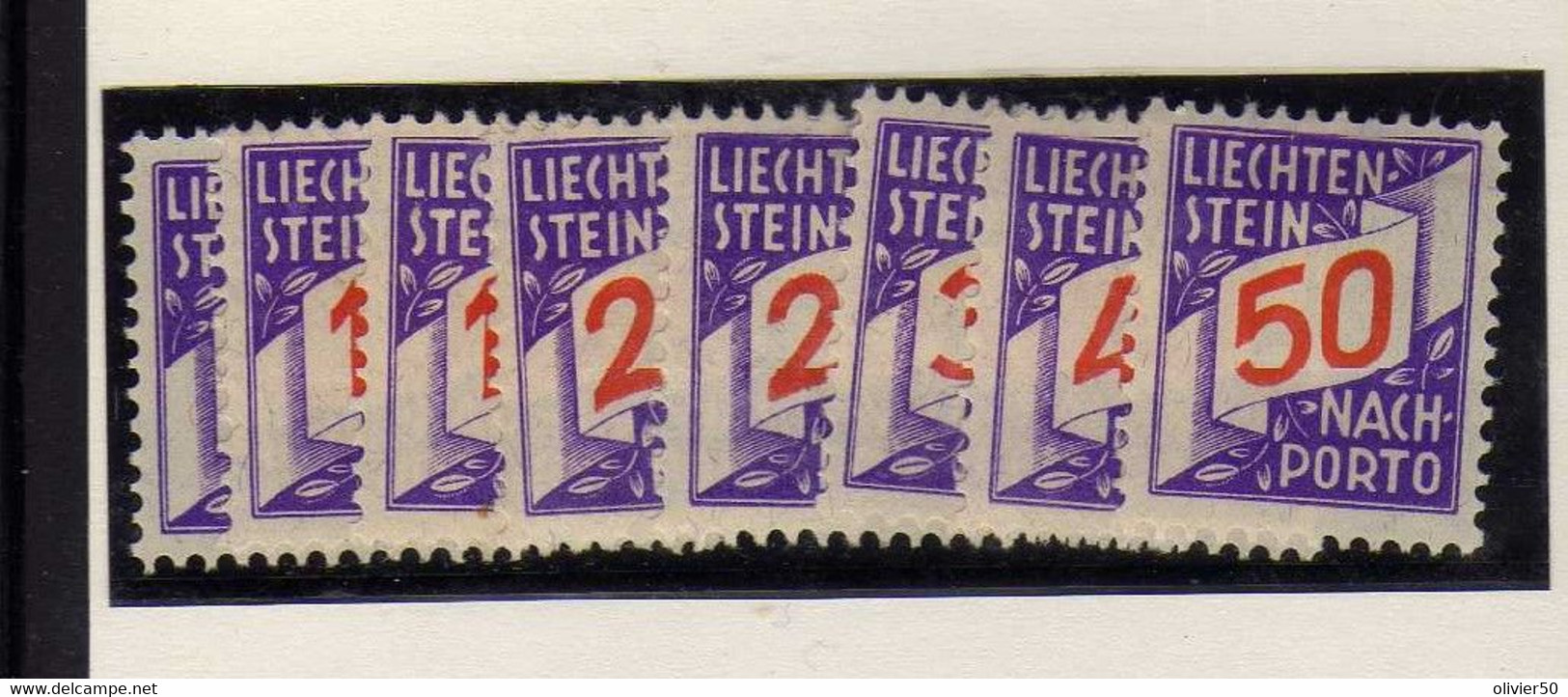 Liechtenstein -  1928 -  Serie De Timbres-Taxe  - Neufs*  - MH - Taxe