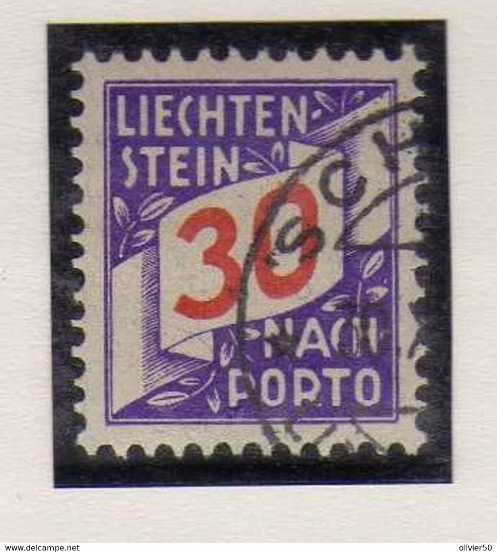 Liechtenstein -  1928 -   30  R. Timbre-Taxe - Oblitere - Taxe