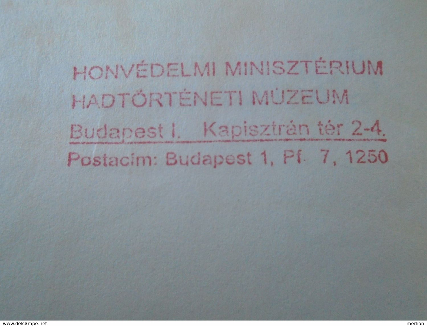 AD00012.75  Hungary  Cover -EMA Red Meter Freistempel-  2001  Budapest Honvédelmi Minisztérium -Hadtörténeti  Levéltár - Vignette [ATM]