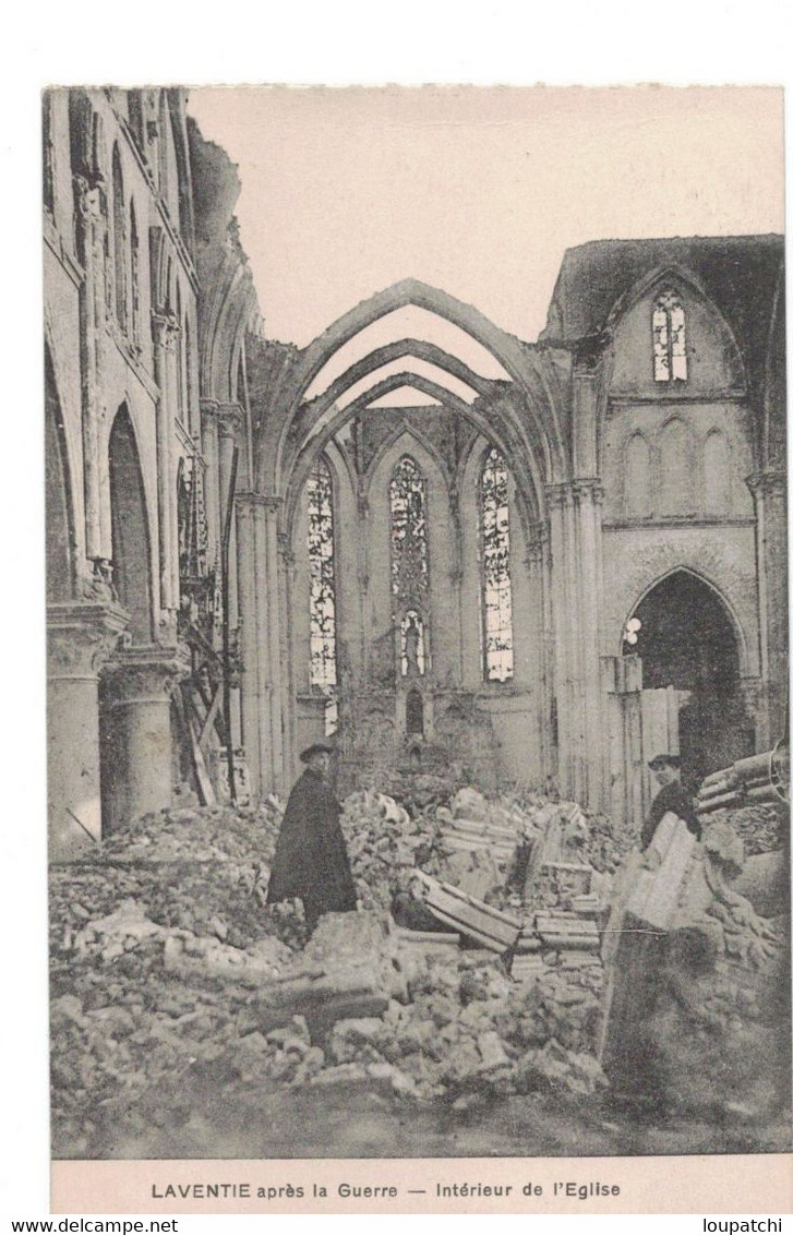 LAVENTIE Après La Guerre Intérieur De L' Eglise - Laventie