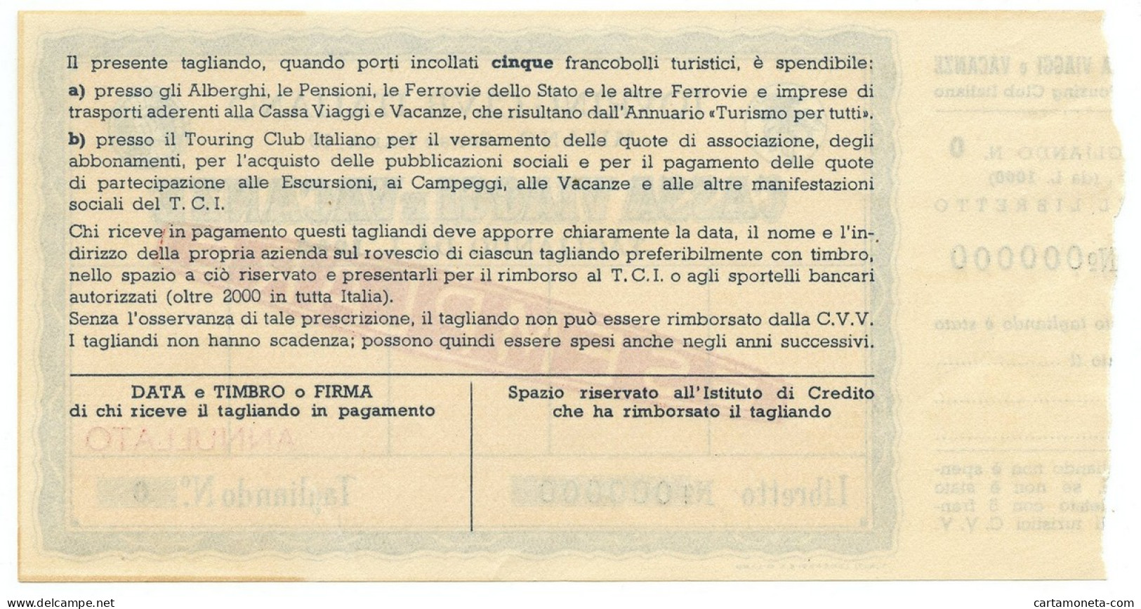 1000 LIRE CAMPIONE CON MATRICE TOURING CLUB ITALIANO CASSA VIAGGI MILANO SUP - [ 7] Errors & Varieties