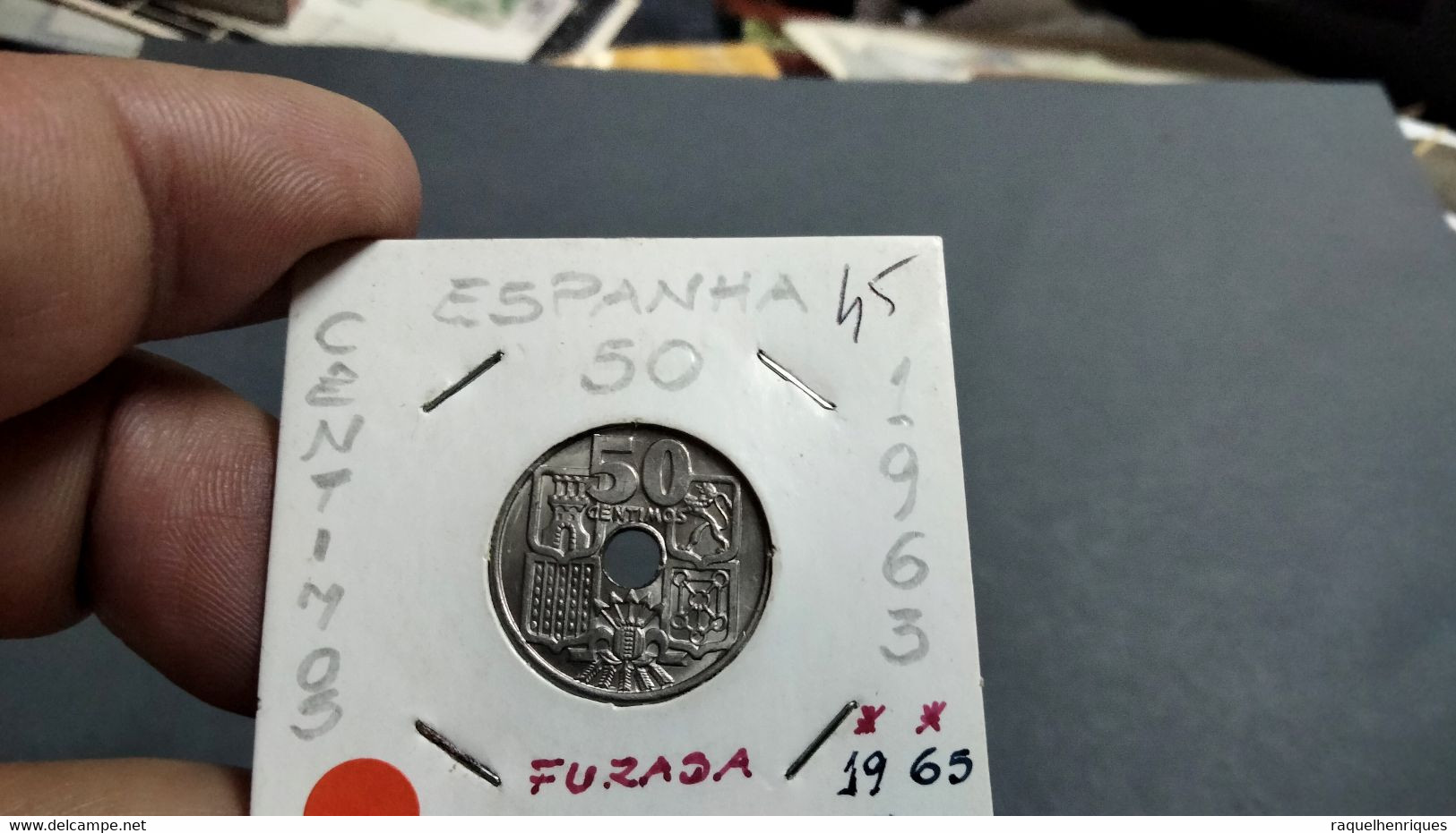 SPAIN 50 CENTIMOS 1963 (65) KM# 777 UNC (G#51-45) - 50 Centimos