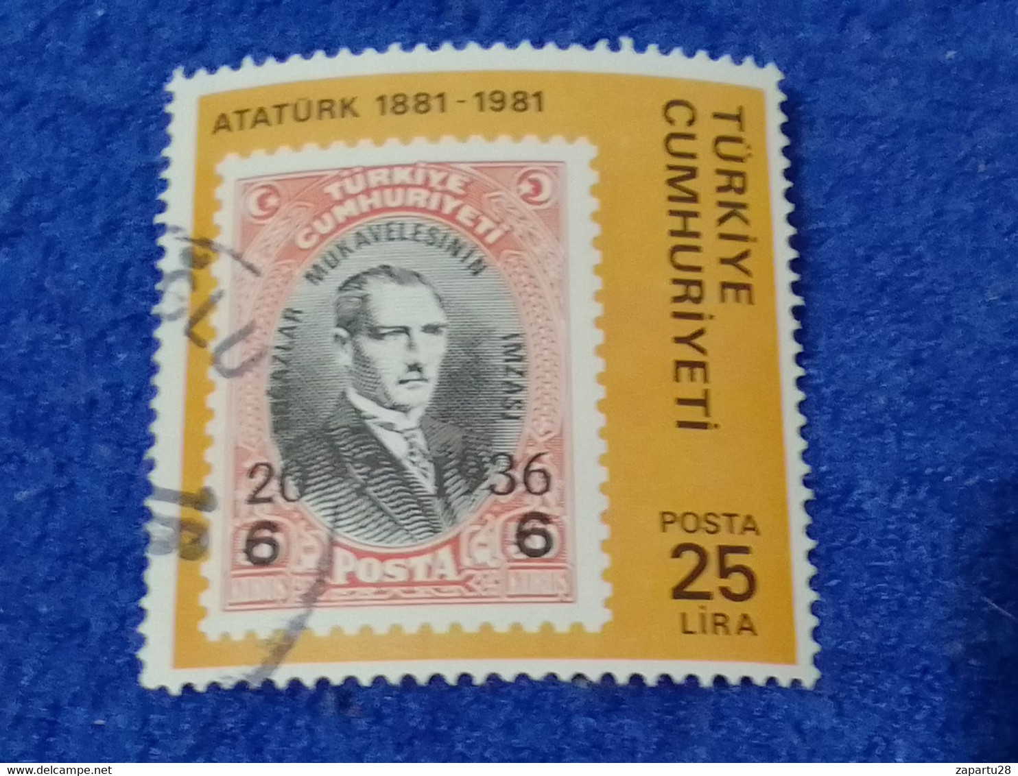 TÜRKEY--1980-90 -  25L       DAMGALI - Used Stamps