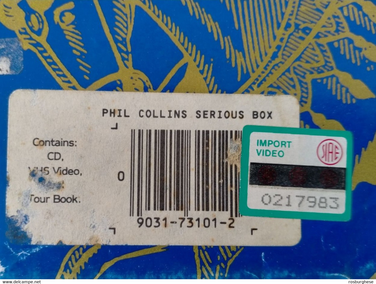 Phil Collins Serious Hits...Live! Cd + Tour Book + Vhs BOX Nuovo - Edizioni Limitate