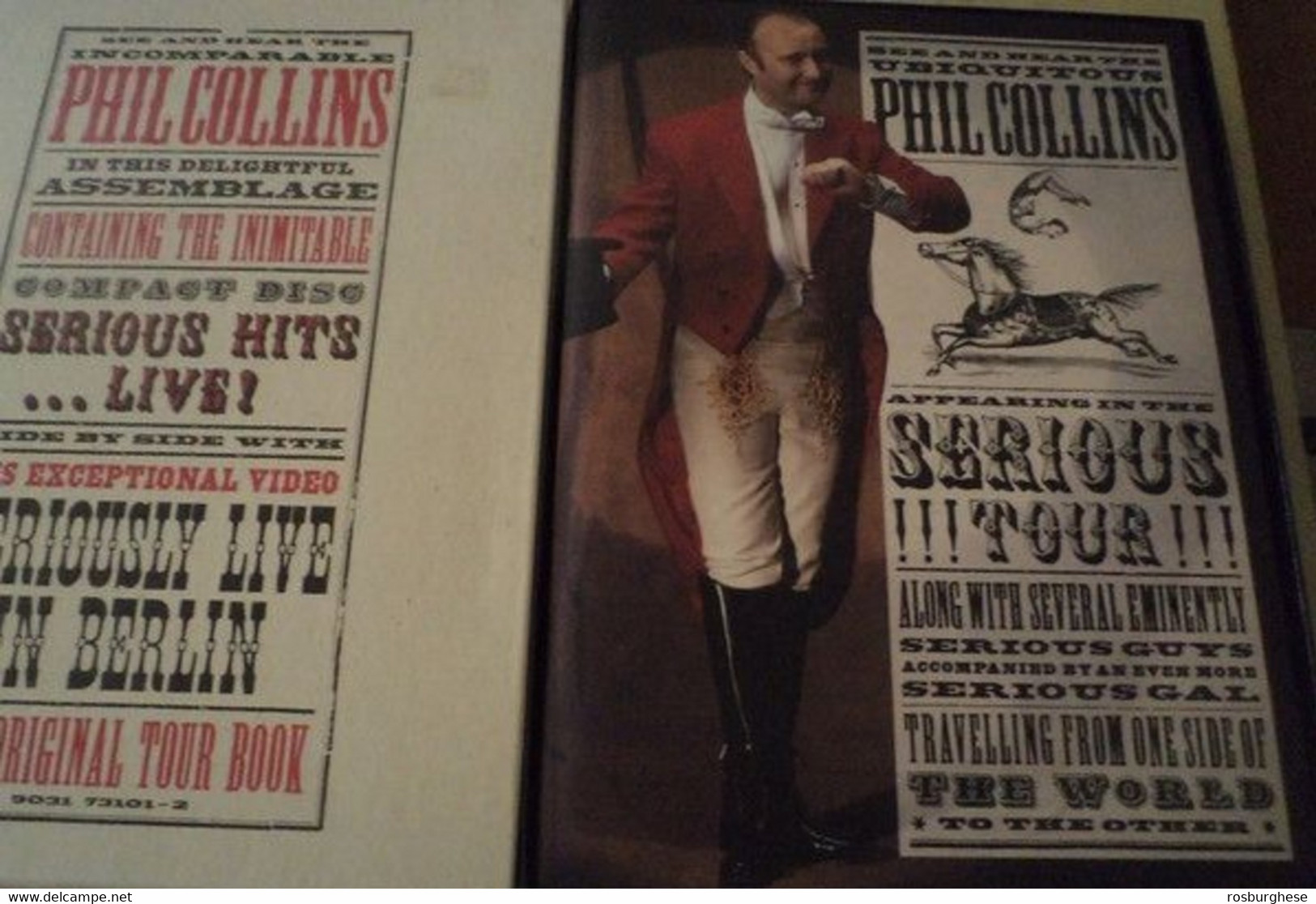 Phil Collins Serious Hits...Live! Cd + Tour Book + Vhs BOX Nuovo - Ediciones Limitadas