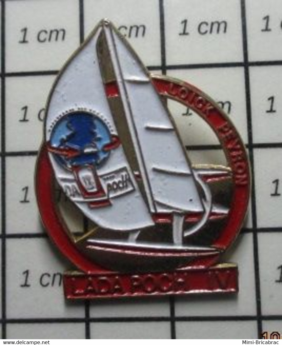 512d Pin's Pins / Beau Et Rare / THEME : SPORTS / VOILE VOILIER LADA POCH IV LOICK PEYRON TRIMARA - Voile