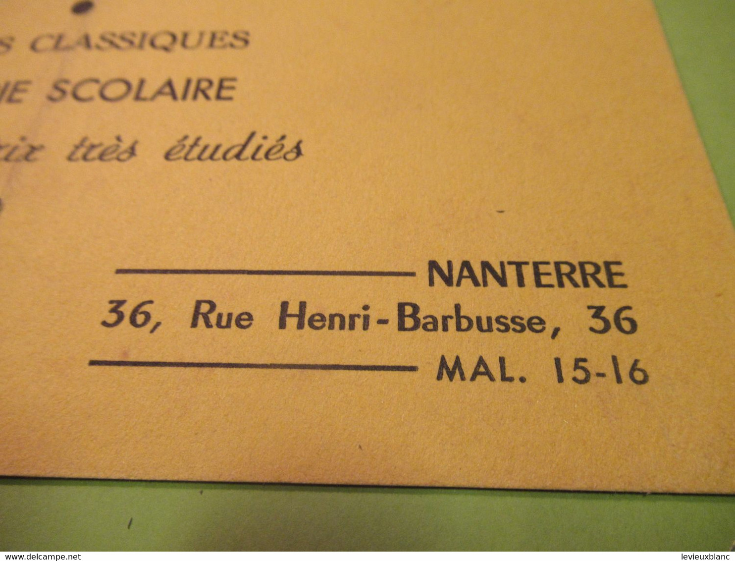 Buvard Ancien/Librairie /Papeterie Scolaire/ Tout Pour Lire,écrire, Dessiner/LEVALLOIS/ NANTERRE/Vers 1950-60     BUV592 - Papeterie