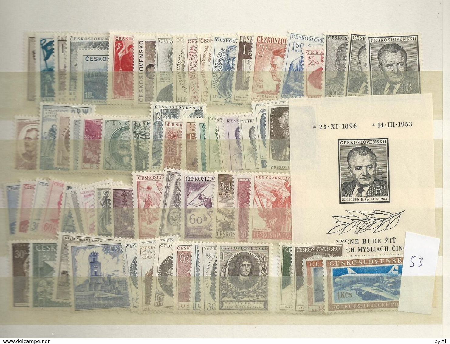 1953 MNH Year Collection Tschechoslowakei, Postfris** - Années Complètes