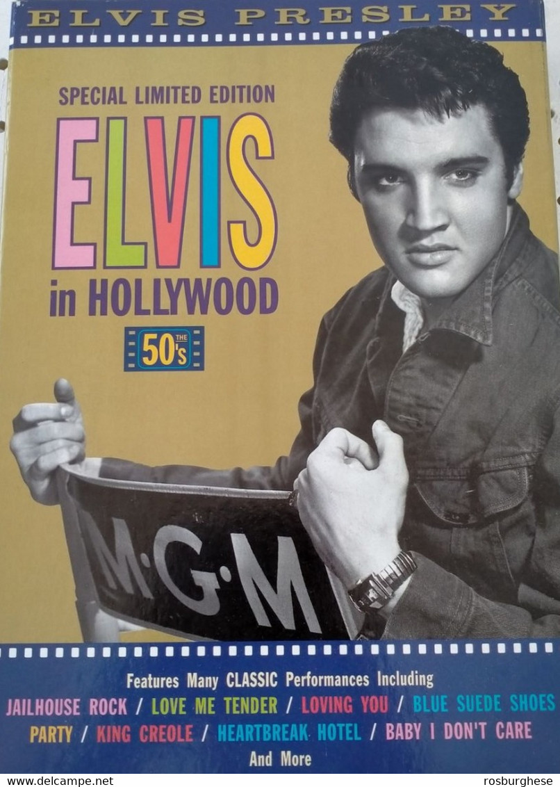 Elvis Presley Elvis In The 50's / Elvis In Hollywood BOX + CD + VHS + Libretto + 4 Maxi Foto - Ediciones Limitadas