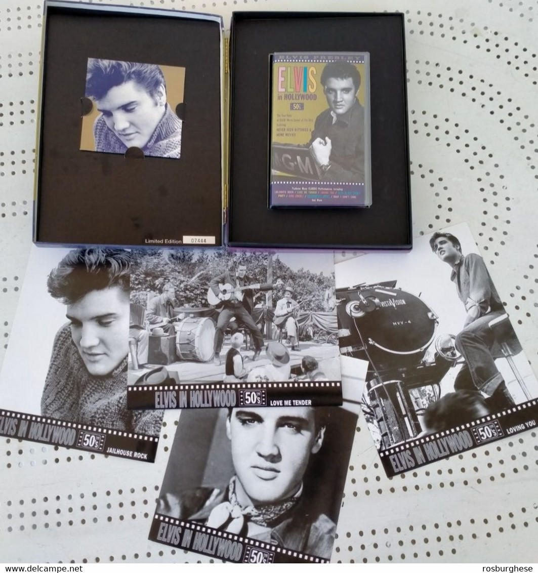 Elvis Presley Elvis In The 50's / Elvis In Hollywood BOX + CD + VHS + Libretto + 4 maxi foto